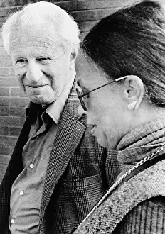 German American: Herbert Marcuse talks with Mrs. Sallye Davis, mother