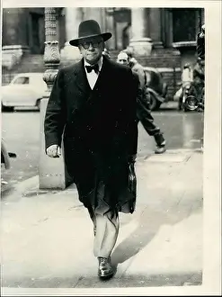 Bevan: Herbert Morrison arriving for a meeting, London