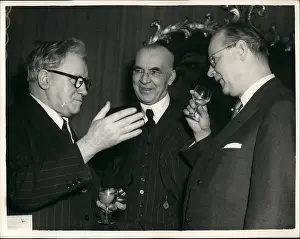 Daffaires: Herbert Morrison, Dr Schlange Schoningen, Dr Georg Zinn, Lon