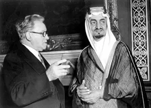 Phases: Herbert Morrison and King Faisal of Saudi Arabia