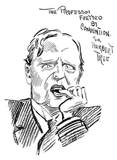 Pygmalion: Herbert Tree as Professor Higgins in Pygmalion, 1914