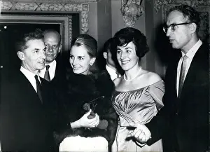 Karajan: Herbert von Karajan, German conductor, Chicago, USA