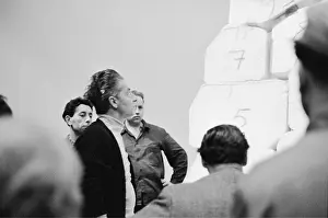 Rheingold: Herbert von Karajan at a rehearsal for