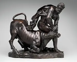 Manner: Hercules Capturing Cretan Bull, 7th Labor