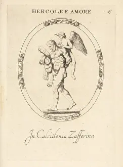 Abraham Blooteling: Hercules conquered by Cupid