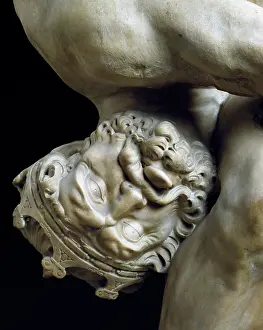 Diomedes: Hercules and Diomedes; close-up of