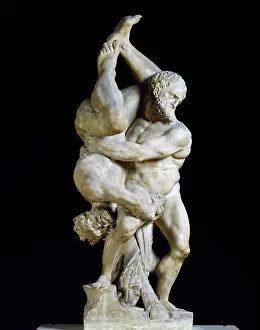 Diomedes: Hercules and Diomedes; marble statue