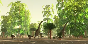 Cheese: A herd of Argentinosaurus dinosaurs grazing on