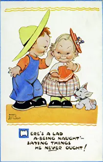 Mabel: Here's a lad a-being naught - saying things he never ought!