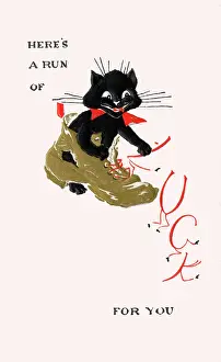 Escaping: Here's a Run of Luck for you - Greetings Card