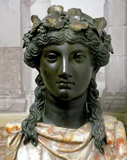 Herm: The Herm of Bacchus, detail