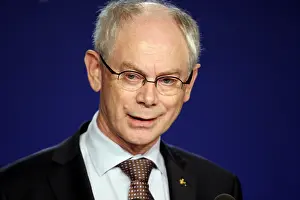 Attends Press Briefing: Herman Van RoMP uy