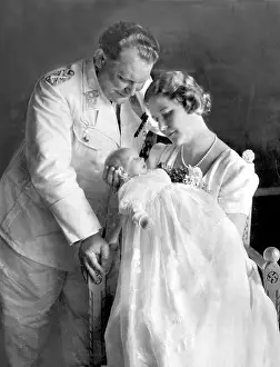 Edda: Hermann and Emmy Goering at the baptism of their daughter Ed
