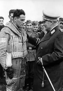 Gring: Hermann Gnring with a pilot of the Luftwaffe, 1940