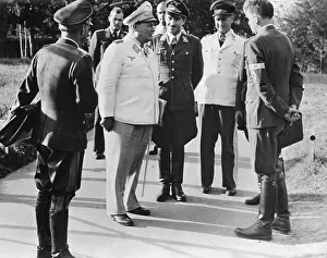 Galland: Hermann Goering with Adolf Galland, Bruno Loerzer and Albert