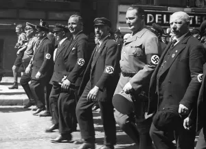 Berlin Tempelhof: Hermann Goering with Berlin workers on May 1, 1934