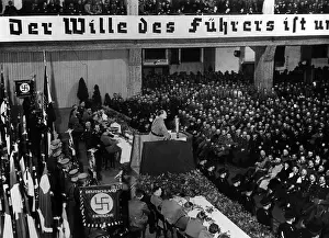 Adorned: Hermann Goering during the election campaign for the Rei