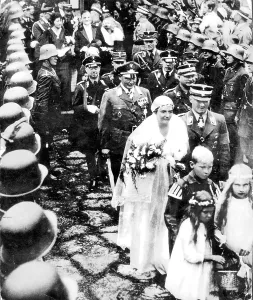 Roehm: Hermann Goering and Ernst Roehm at the wedding of the Senior