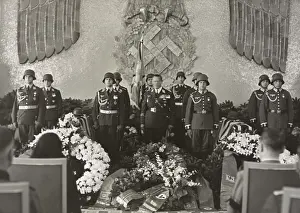 Right Wing: Hermann Goering at the funeral of Captain Curt