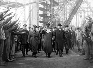 Blohm: Hermann Goering, Habedank and Blohm visit Blohm and Voss, 19