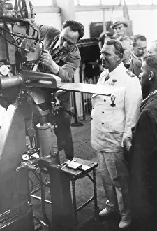 Armaments: Hermann Goering at the Junkerswerke in Dessau, 1939