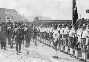 Linz: Hermann Goering in Linz, 1938