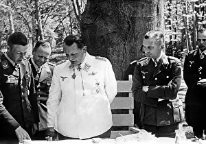 Erhard: Hermann Goering and Luftwaffe officers, 1940