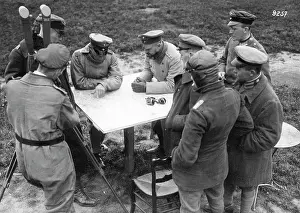 Flyers: Hermann Goering at the map table 1917-1918