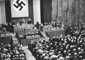 Kroll Opera: Hermann Goering at the opening of the Reichstag in the Kroll