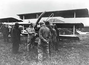 Triplane: Hermann Goering with pilots 1917-1918