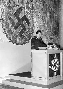 Reichsadler: Hermann Goering speaks before the Academy of