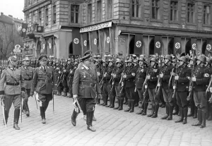 Adjutant: Hermann Goering during a visit to Vienna after