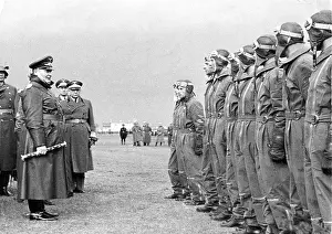 Wiener: Hermann Goering visits Austrian fighter pilots