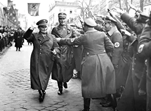 Buergerbraeukeller: Hermann Goering with Wilhelm Brueckner in Munich, 1936