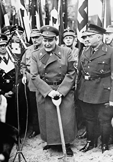 Szczecin: Hermann Goring at the groundbreaking ceremony for the motorw