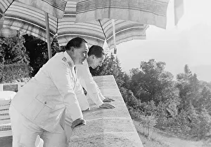 Obersalzberg: Hermann Goring with Joseph Goebbels, 1938