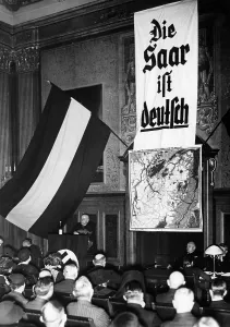 Entrepreneur: Hermann Roechling at a Saar rally, 1935