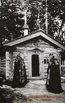 Hermits: Two hermits, Solovetsky Monastery, Russia
