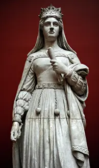 Herman: Hernan Wilhelm Bissen (1798-1868). Margaret I of Denmark (1