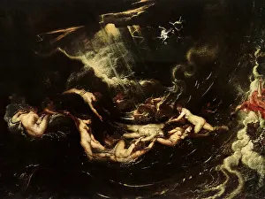 Leander: Hero and Leander, by Rubens