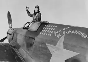 Hero of the Soviet Union, pilot Mikhial Baranov