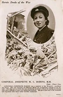 Waaf: Heroic deeds of the War - Corporal Josephine M C Robins