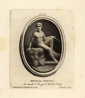 John Spilsbury: Heroic person sitting on a rock