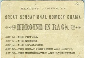 Melodrama: The Heroine in Rags by Bartley Campbell