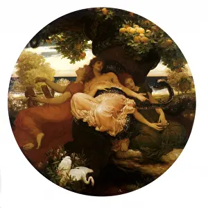 Hesperides: Hesperides and Snake, by Leighton