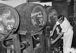 Fills: Heurigen wine barrels in Vienna, 1937
