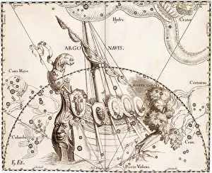 Argo: Hevelius: Argo from Uranographia
