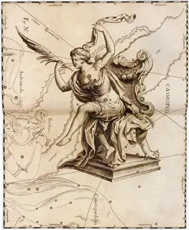 1690s: Hevelius: Cassiopeia from Uranographia