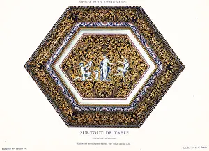 Satyrs: Hexagonal table centerpiece with Venus and satyrs, Rouen