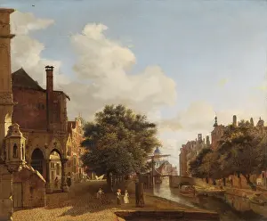 Heyden: Heyden - Architectural fantasy..Old Town Hall, Amsterdam